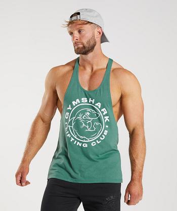 Stringers Męskie Gymshark Legacy Zielone | PL 3744FDN